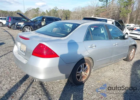 2007 Honda Accord 2.4 Ex из США, поврежденный, VIN 1HGCM56757A082252